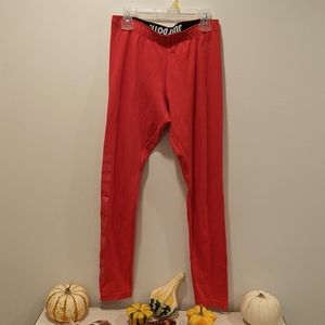 Cozy Red Nike Running Tights (Just Do It.)